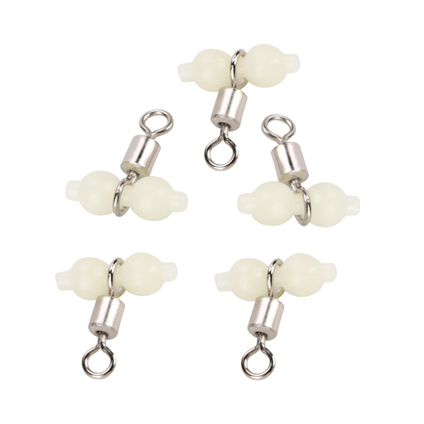 5 st Luminous Fishing Rolling Swivels Connector Havfiske Tackel (L)