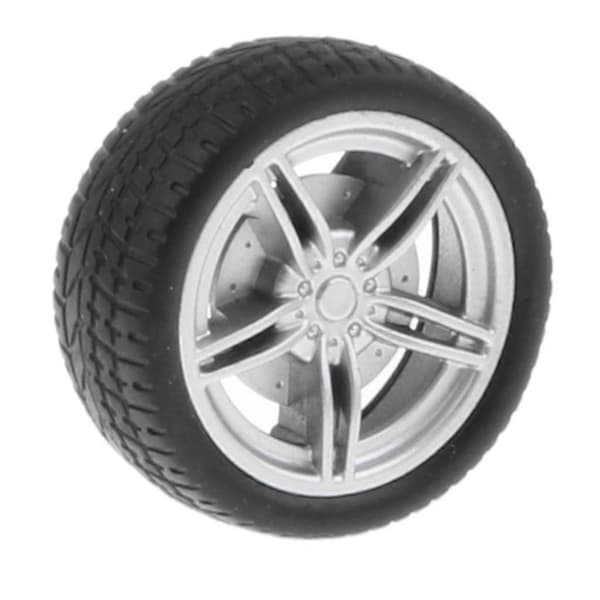 4x4-deler 5-eikers felger gummihjul Kompatibel med RC-bil DIY-erstatning 4 Pcs