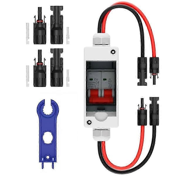 Solpanelafbryder, 32A DC 1000V afbryderboks PV-afbryder med IP65 vandtæt kabinet - Perfet[BEMS] DC 1000V