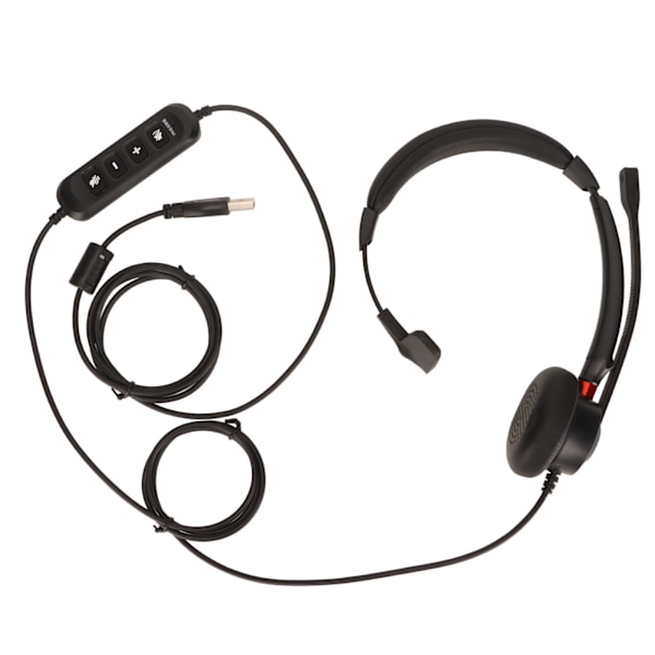 Callcenter-headset ENC Aktiv brusreducering Enkelsidig Kundtjänst-hörlurar med mikrofon för kontor