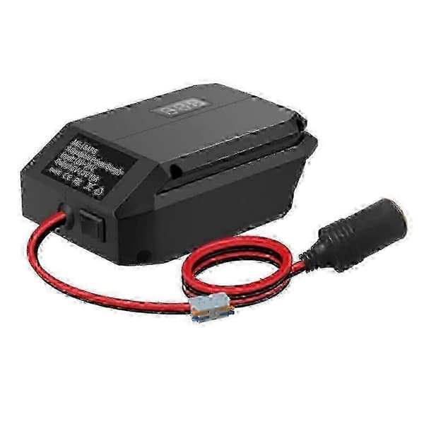 DC 18V til 12V step-down-konverter til Milwaukee M18 18V-batteri, cigarettænderadapter, Power Whe Edition 1107