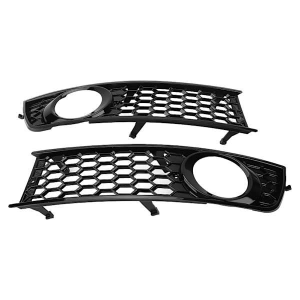 2 stk Bil Front Bumper Tåkelysgrill Nedre Side Tåkelysgrill for Audi A4 B6 2002-2005