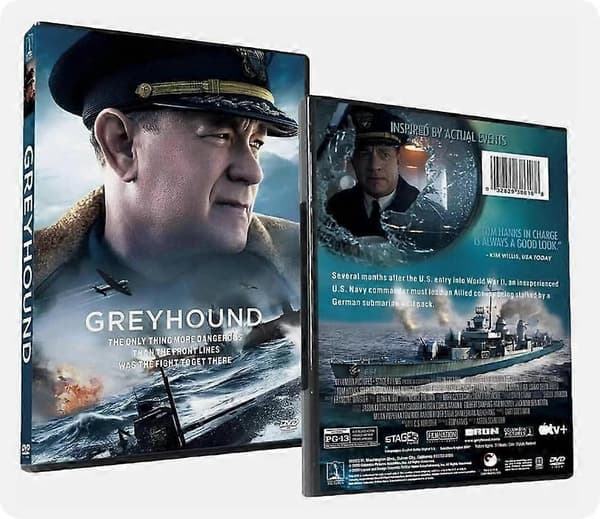 Greyhound DVD (2020) - Anden Verdenskrig - Tom Hanks boxset - Engelsk version[BEMS]