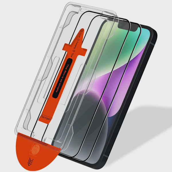 【BEMS】[2-PACK] Compatible with iPhone 12 Mini Screen Protector in Tempered Glass - With Installation Frame 63