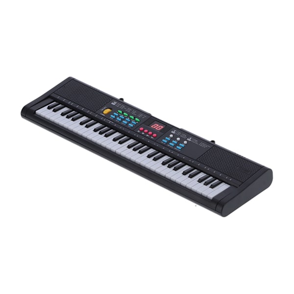 Keyboard Piano Instrument 61 Taster Elektrisk Digital Multifunksjonell med Mikrofon MQ6186