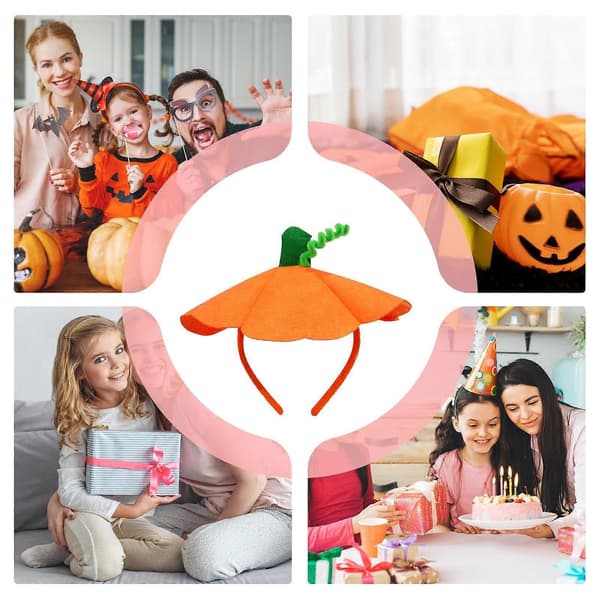Halloween-pandebånd med festligt græskardesign, elastisk og behagelig pasform, holdbar hårbøjle til fester