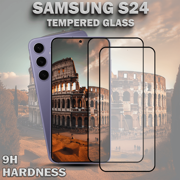 2-Pack Compatible with Samsung S24 Screen Protector - Tempered Glass 9H - Super Quality 3D