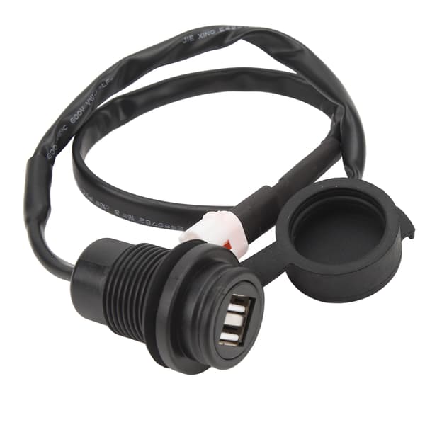 Dubbla USB-laddare Plug Socket Adapter Motorcykel USB Power Socket Modifiering Kompatibel med MT‑07 MT‑ 09 2018 till 2020