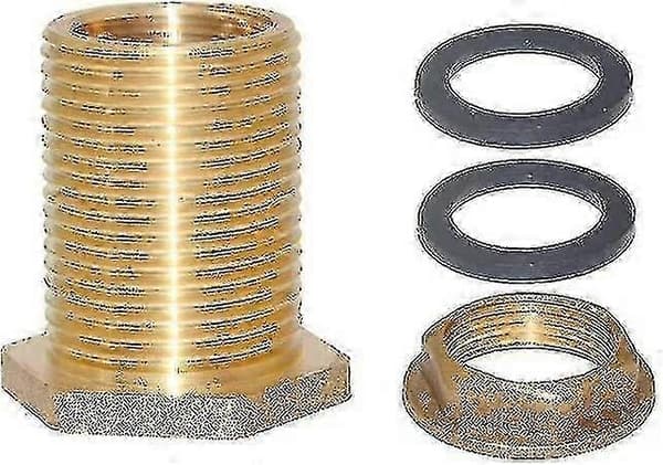 1\" hunn 1-1/4\" hann solid messing vanntankkobling skott tankkobling slitesterk rørleggeradapter