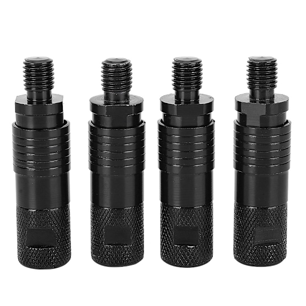 4Pcs New Fashion Metal Fishing Rod Pod Connectors Quick Release Bite Alarms Adapters Black