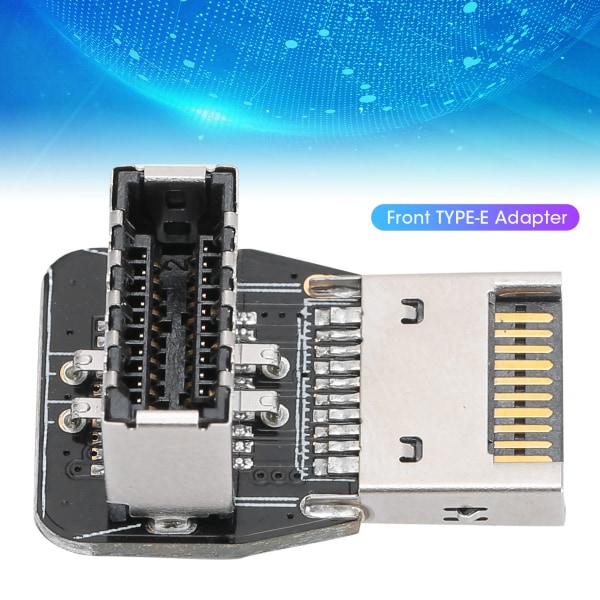 Front TYPEE Adapter Header PC Hovedkort USB3.1 10G 90 Degree Steering Albue Converter PH74A++