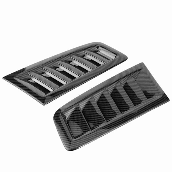 2 st Universal Huvventilationer Motorhuv Bil Exterördelar för Focus RS MK2 Stil Kolfiber Färg