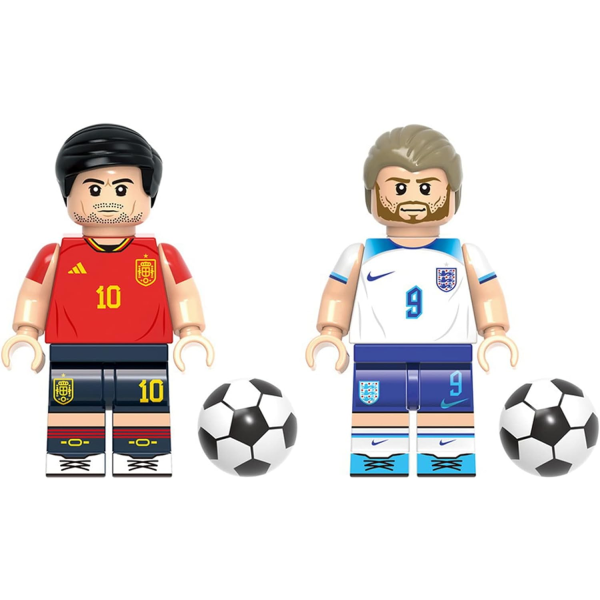 Berømte fodboldstjerner Actionfigurer Fodboldspillere Minifans VM gavesæt (8 stk) 8 sets