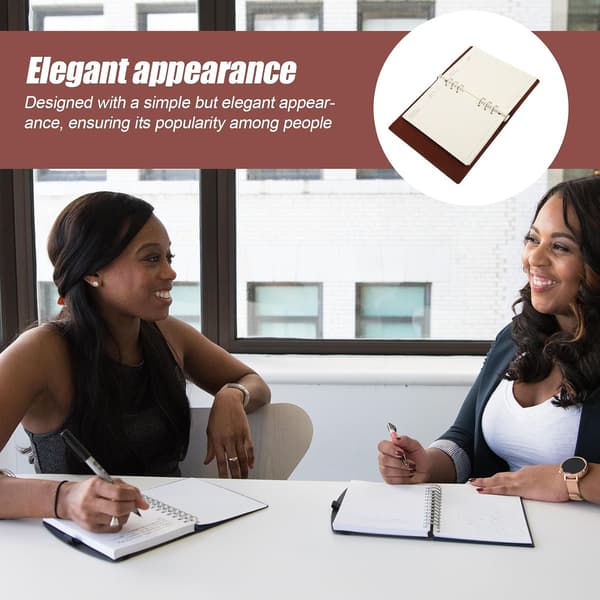 A5 Business Planner Notebook Set, lösbladsblock i PU-läder