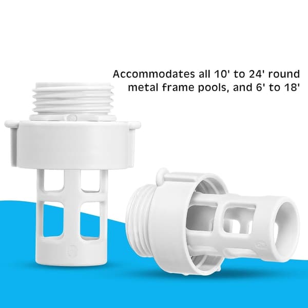 Slidstærk poolslangekobling 10184 poolslangeadapter poolafløbsadapter[BEMS]