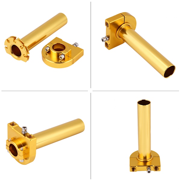 7/8\" (22 mm) ohjaustangon kääntökahva kaasukahva moottoripyörään, skootteriin, maastopyörään, kulta
