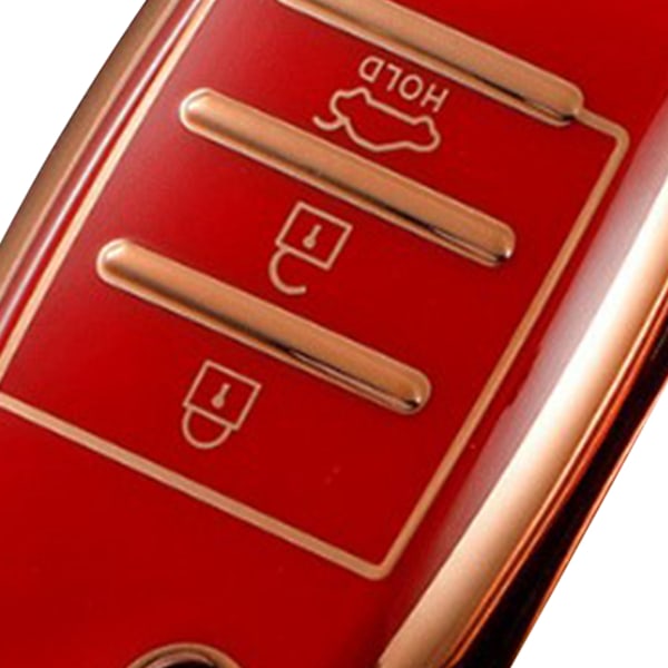 Nøglefob Cover TPU Præcis Pasform Smart Nøglebeskytter Holder Udskiftning til Kia K2 K3 K4 KXCROSS KX7 Rød