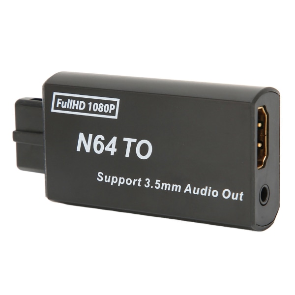 for N64 til HD Multimedia Interface Converter 1080p Støtte PAL NTSC videospilladapter med 3,5 mm grensesnitt ++
