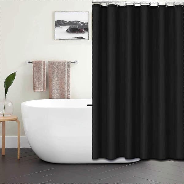 【BEMS】80x180cm Gardin Badrumsskärm Gardindörr Black