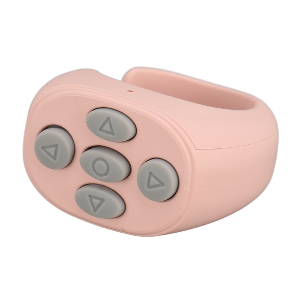 Bluetooth-fjernbetjening Multifunktionsringdesign Trådløs telefon Selfie-udløser til hjemmet Pink ++