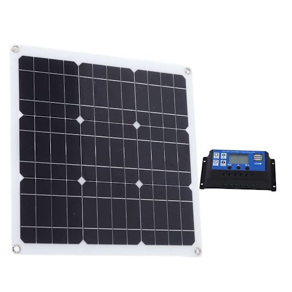 30W Solpanel Kit med Dobbelt USB DC Udgang Solceller 100A Controller til Bilbatteri Båd