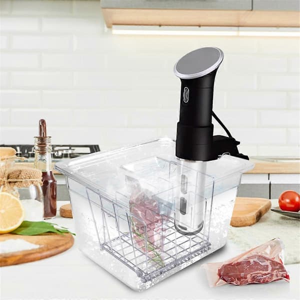 Sous Vide-maskin 11L beholder med stativ i rustfritt stål avtakbare skillevegger As Shown