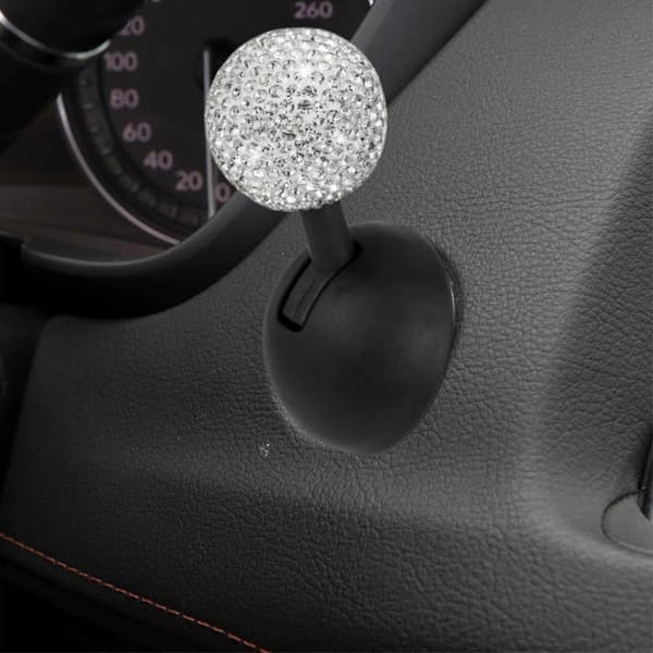 Bilstartknappbeskyttelse Diamanter Innlagt Tenningsknappspak Rhinestone Utsmykning Joystick