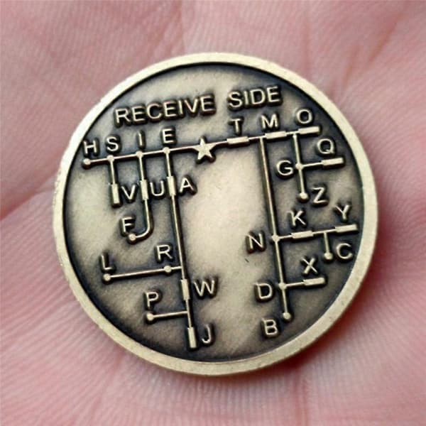 CW Morse Code Commemorative Coin CW Training Coin Morse Code Training Coin Compatible with Beginner Radio Enthusiasts Bronze