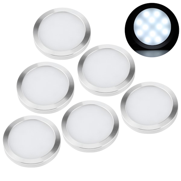6 stk. indvendige LED spotlights 12V fjernbetjeningslamper til T4 T5 Campere Campingvogn Autocamper