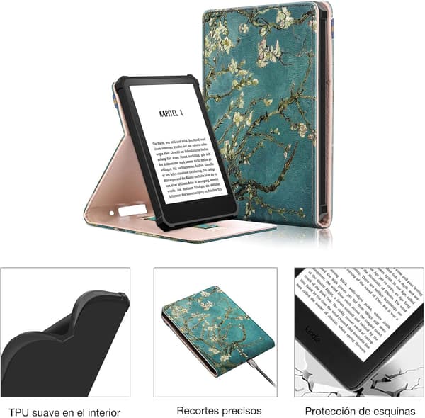 2-pack Folding Case for Kindle (11th Generation 2022), with Auto On/Off, Lightweight Case with Hand Strap
