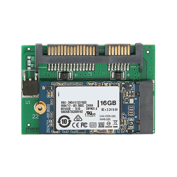 SATA-adapter M.2 SSD 2 i 1 Stor Kapasitet Stabil Pålitelig Bærbar Plug and Play Datatilbehør 16GB