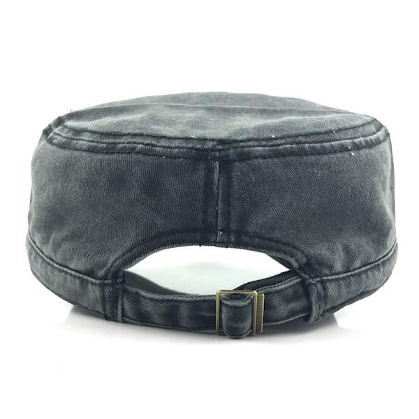 【BEMS】Washed Cotton Military Cap, Cadet Cap, Unique Vintage Design (JS)