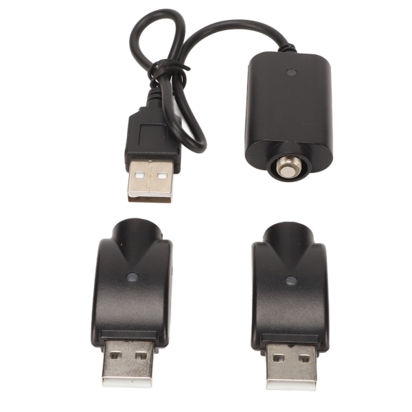 Smart USB-oplader til USB-adapter med LED-indikator Intelligent overopladningsbeskyttelse Sort ++