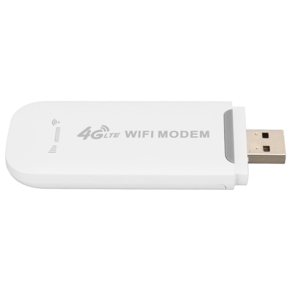 Langaton 4G LTE -reititin 150 Mbps:n tuki 10 käyttäjän USB liitännän kannettava WiFi-modeemi tablet-tietokoneelle, valkoinen ++