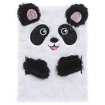 Tegneserie piges notesbog plys scrapbog sød notesbog skriveblok studiemateriale (panda)