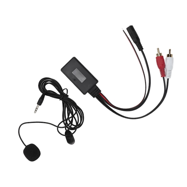 Auton Bluetooth AUX langaton adapteri 2 RCA -äänitulolla handsfree-mikrofonilla Kenwoodille