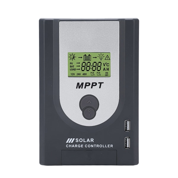 12V 24V MPPT Aurinkolataussäädin 10A Säädettävä Parametri Kahdella USB-portilla Aurinkopaneelisäädin