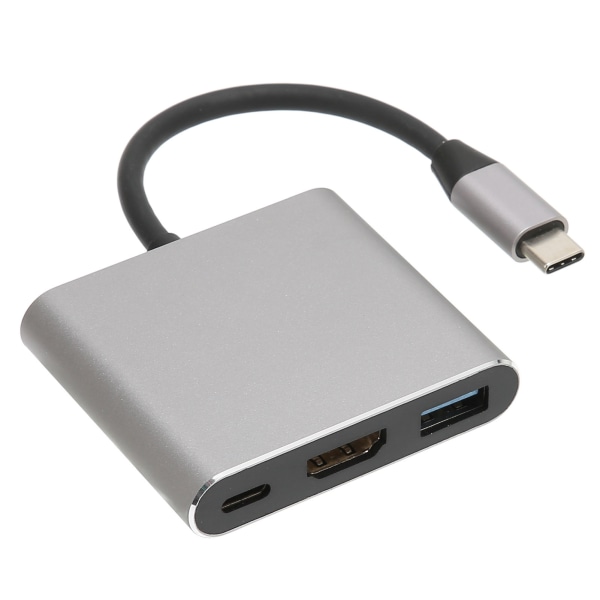 USB C til HD Multimedia Interface Hub 3 i 1 4K UHD 3840x2160 30Hz Type C til HD Multimedia Interface 4K USB 3.0 USB C Hub ++