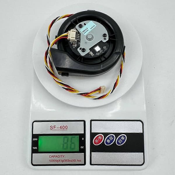 Ventilatormotormodul med ledningsnet til Dreame D10 Plus / D9 Max robotstøvsuger reservedele Musta