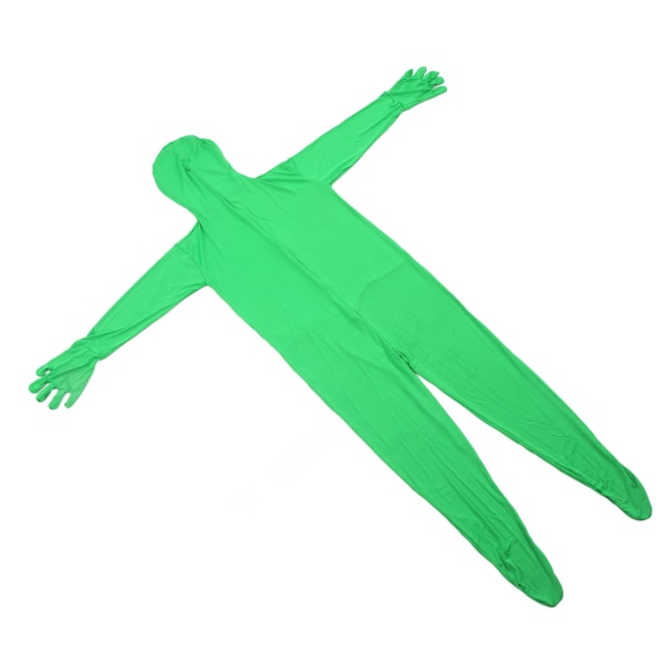 Fotografi Grøn Chromakey Bodysuit Unisex Stretch Voksenkostume Forsvindende mand til optagelse 180 cm /