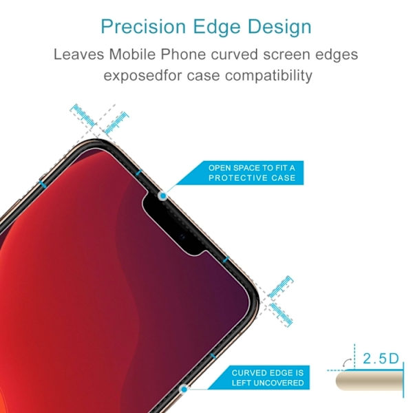 3-pack härdat glasfilm - slitsad för iPhone 12 Mini