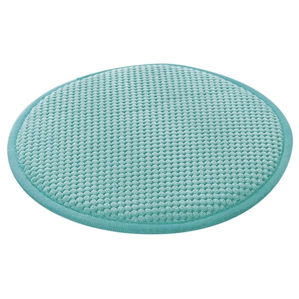 Andningsbart linne sittdyna halkfri kraftig kuddar för stolar soffa fordon ljusblå 45 cm Light blue 45CM