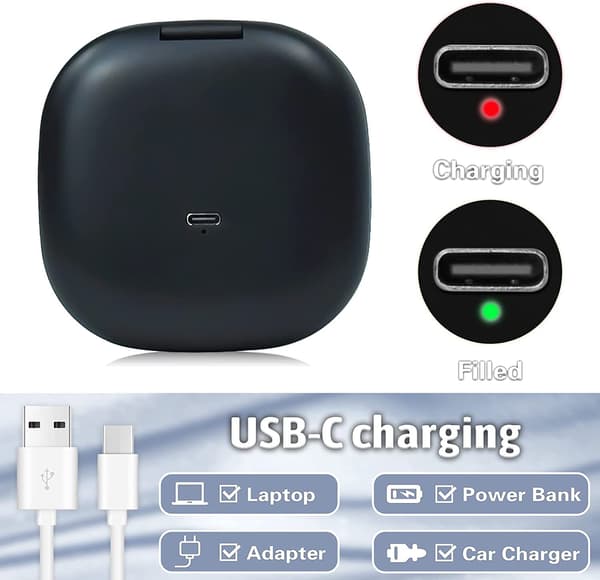 Ny LED-lysspeil, forstørrelsesspeil LED-belysning sugekopp - 5[BEMS]