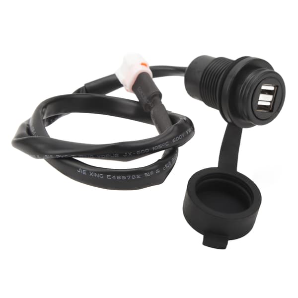 Dubbla USB-laddare Plug Socket Adapter Motorcykel USB Power Socket Modifiering Kompatibel med MT‑07 MT‑ 09 2018 till 2020