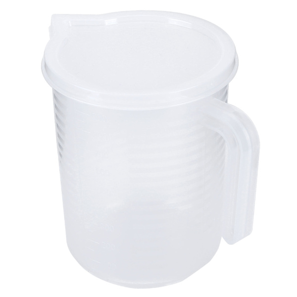 Mätkoppar i Transparent Plast - 500ml/1000ml - Köksbaktillbehör med Lock