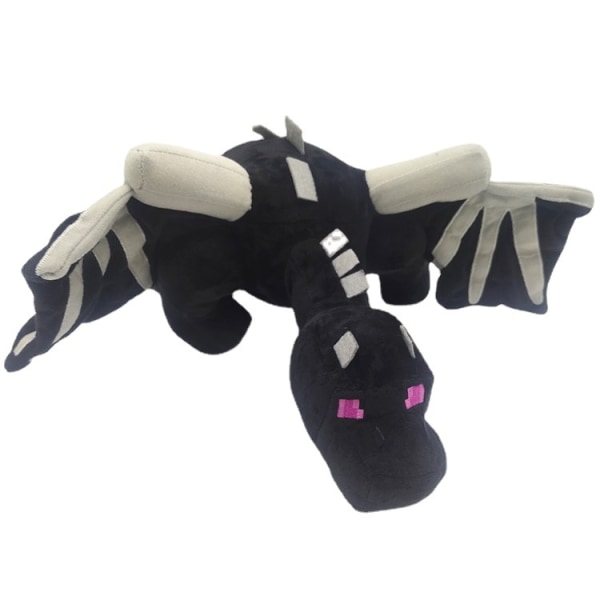 60 cm Mordecai drage plys legetøj sort drage dukke gave