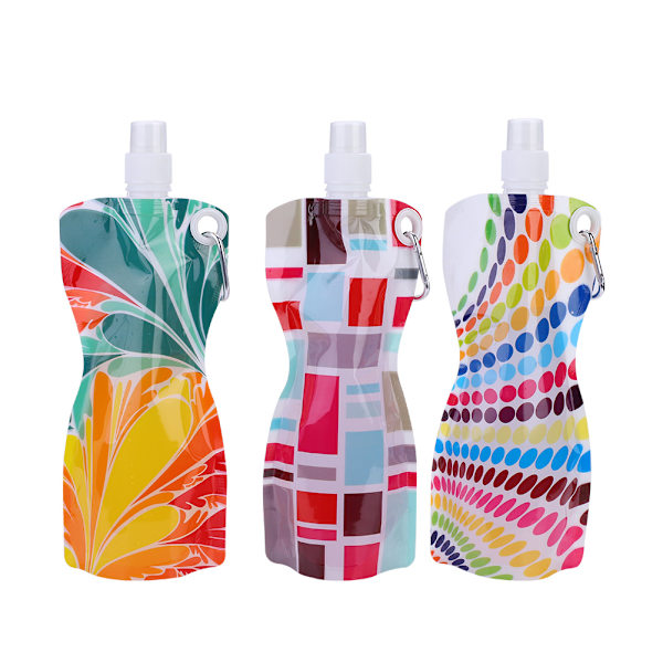 580ML Foldbar Bærbar Vandpose Vandreture Camping Cykling Sportsflaske