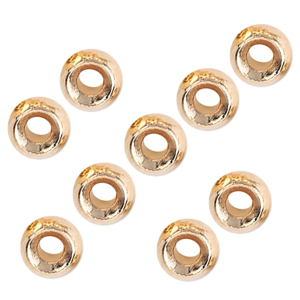 25 stk Fluestrikking Tungsten Legering Perler Runde Nymfehode Ball Fiskeutstyr Gull (2,4 mm)