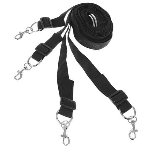 Hånd- og fodlænker til sengen - BDSM Bondage Black black