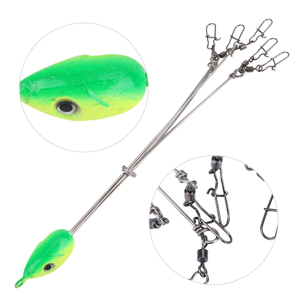 5 Arms Alabama Umbrella Jig Head Fiskegrej Agns Fiske Lokker Med Snap Swivels (2#)